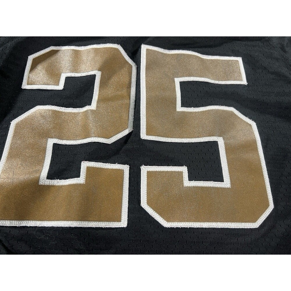 Reggie Bush Reebok #25 New Orleans Saints Black Jersey Youth XL(18-20) - Picture 6 of 13